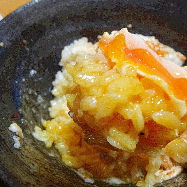 とろうま夜食♪　「落とし煮たまご丼」